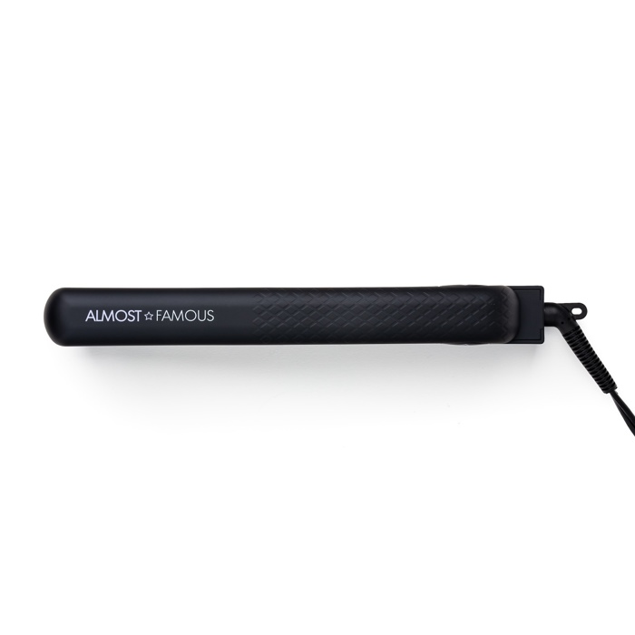 ALMOST FAMOUS - Venice Babe 1.25" Flat Iron with Luxe Gem Infused Plates - Black Dahlia