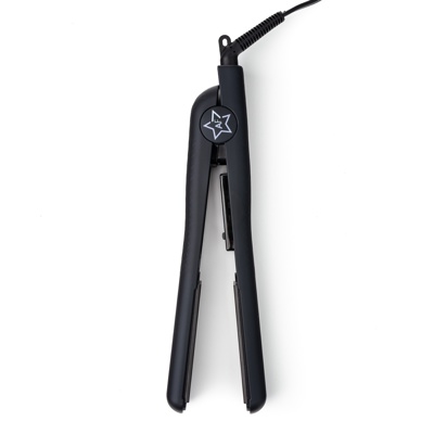 ALMOST FAMOUS - Venice Babe 1.25" Flat Iron with Luxe Gem Infused Plates - Black Dahlia