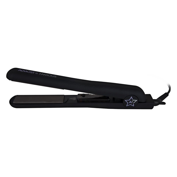 ALMOST FAMOUS - Venice Babe 1.25" Flat Iron with Luxe Gem Infused Plates - Black Dahlia