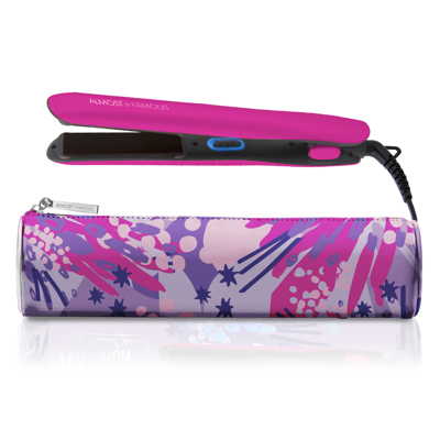 ALMOST FAMOUS - "Fierce Glam" Flat Iron with Travel Pouch - Pink