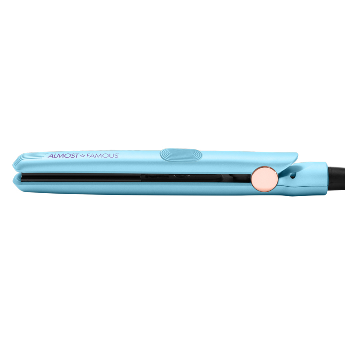 ALMOST FAMOUS - "Living Color" 0.5" Mini Travel Flat Iron with Travel Bag