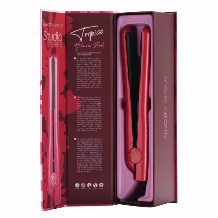 ALMOST FAMOUS - Tropico Tourmaline Ceramic 1.25" - Hibiscus Pink