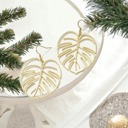  Gold Monstera Plant Lover Earrings 