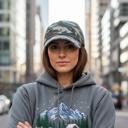  Mini Embroidered Cross Distressed Cap, Choose Hat Color