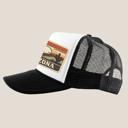  Arizona Sunset Desert Trucker Hat: Faux Embroidery