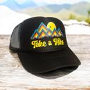  Take a Hike, Mountain Trucker Hat, Black