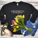  If You're Hanging On By a Thread, Make Sure It's the Hem of His Garment, Matthew 9: 20-22, Black Sweatshirt