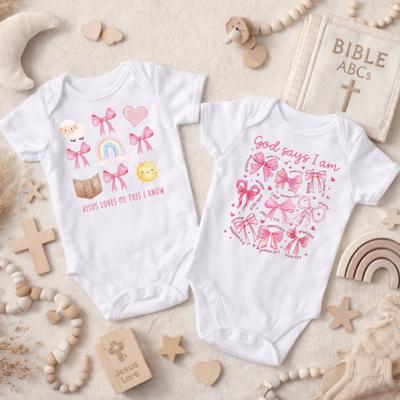 Jesus Loves Me Christian Baby Bodysuit