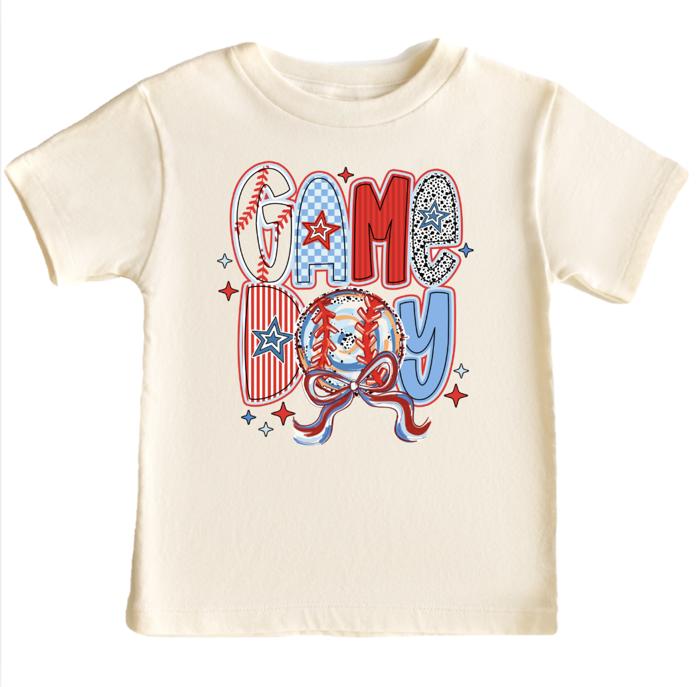 Game Day Baseball Girls Tee Shirt