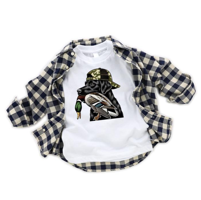 Take Me Out to The Ballgame Mallard and Dog Baseball Tee Shirt