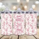  Pink Toile Floral Girls 12 oz Sippy Cup
