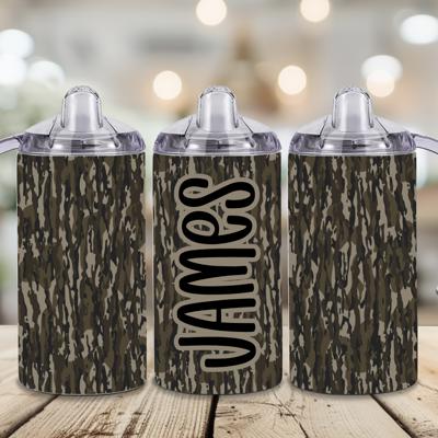 Bottomland Camo Baby Boys 12 oz Stainless Steel Sippy Cup