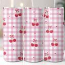 Black and White Checkered 20 oz Tumbler