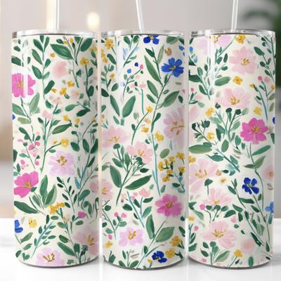 Wildflower 20 oz Stainless Steel Tumbler