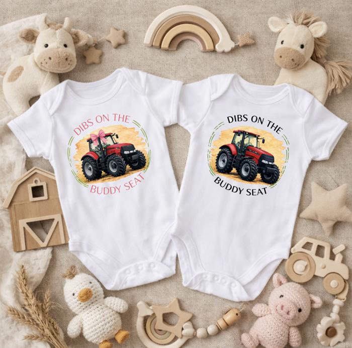 Dibs on the Buddy Seat Kids Tee Shirts