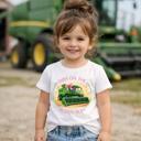  Dibs on the Buddy Seat Green Combine Kids Harvest Tee Shirt