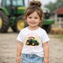 Dibs on the Buddy Seat Green Combine Kids Harvest Tee Shirt