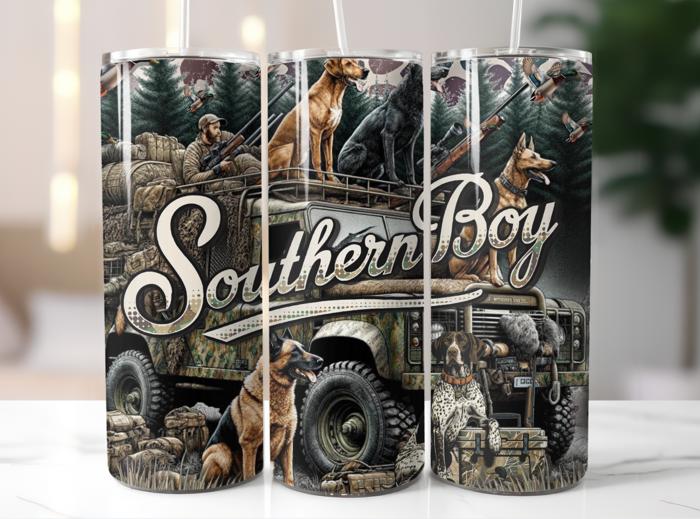 Southern Boy Camo Hunting 20 oz Tumbler