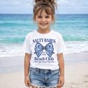  Salty Babes Beach Club Girls Summer Tee Shirt