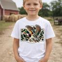  Mallard and Camo Boys Hunting Tee Shirt