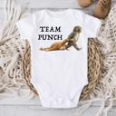  Team Punch Monkey and Stuffed Animal Baby Onesie