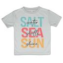  Salt Water, Sea Shells Sun Shine Girls Summer Beach Tee Shirt