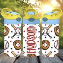  Baseball Sports Tumbler, Flip-top Leak-Proof Toddler Water Bottle