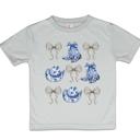  Cowgirl Western Toile Boot and Hat with Barbed Wire Bows Girls Tee Shirt