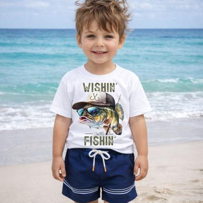 Wishin I was Fishin Boys Tee Shirt