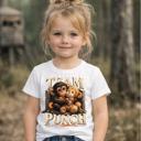  Team Punch Viral Monkey and Stuffed Animal Kids Tee Shirt