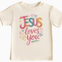  Jesus Loves You Girls Christian Tee Shirt
