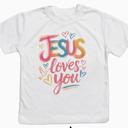  Jesus Loves You Girls Christian Tee Shirt