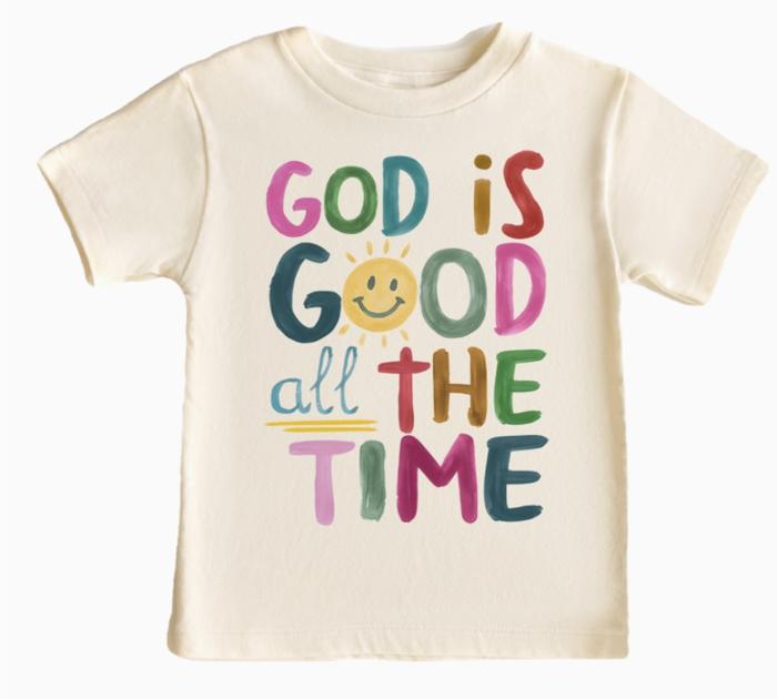 God is Good all the Time Girls Christian Tee Shirt