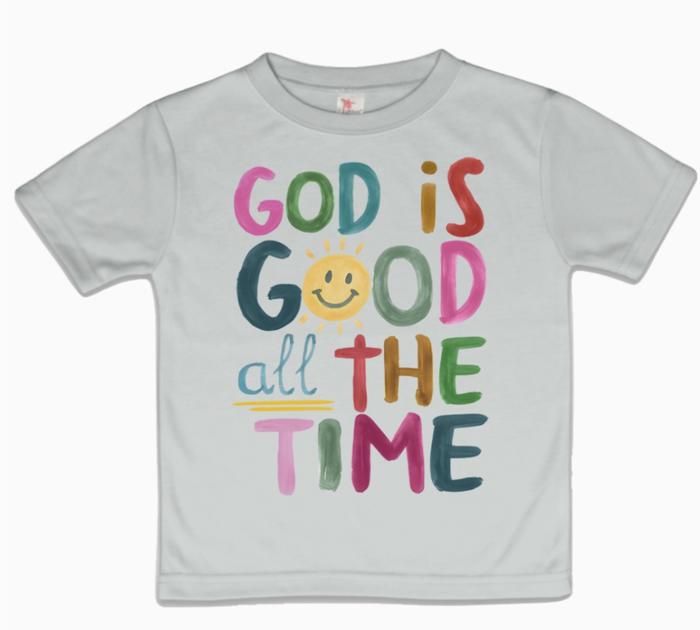God is Good all the Time Girls Christian Tee Shirt
