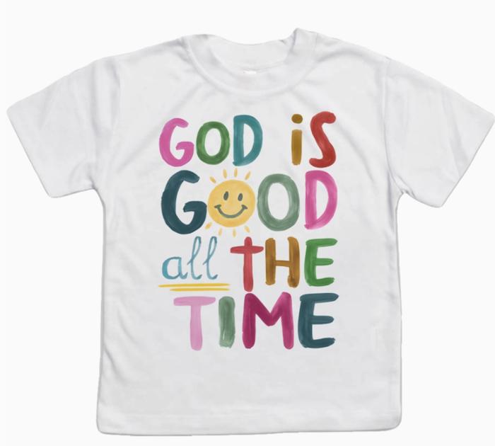 God is Good all the Time Girls Christian Tee Shirt