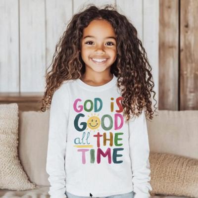 God is Good all the Time Girls Christian Tee Shirt