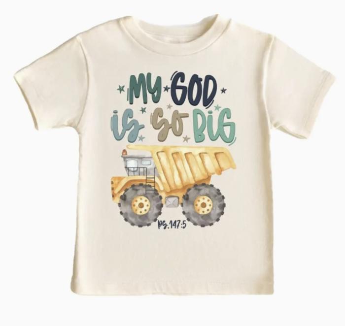 My God is so Big Boys Christian Tee Shirt