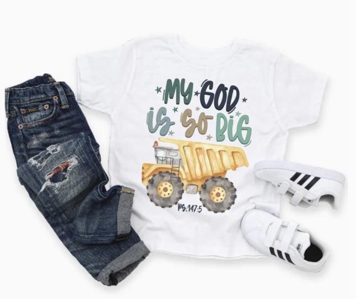 My God is so Big Boys Christian Tee Shirt