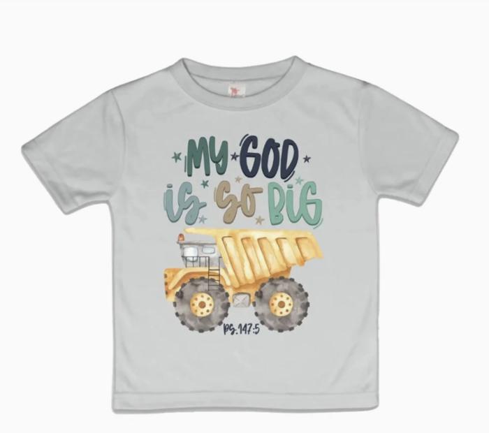 My God is so Big Boys Christian Tee Shirt