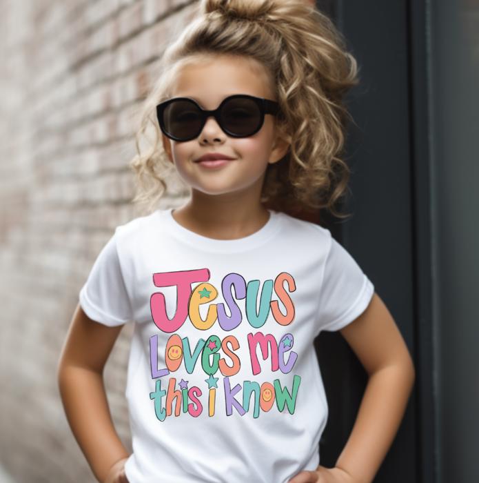 Jesus Loves me this I Know Boys  and Girls Christians Tee Shirt