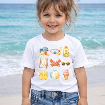 Summer Beach Toys Girls and Boys Tee Shirt