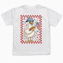  Silly Goose and Hotdog 4th of July Kids Tee Shirt