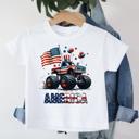  America Monster Truck Boys Tee Shirt
