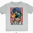  "Merica" Mallard 4th of July Patriotic Boys Tee Shirt