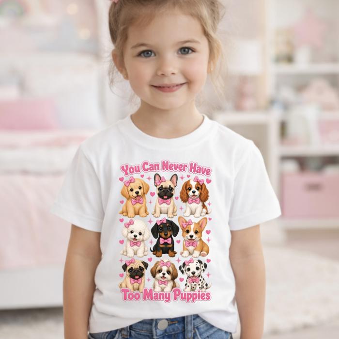 Just a Girls Who Loves Puppies Tee Shirt