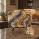  Brown Agate Glass Cutting Board 15" x 11" 