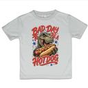  Dinosaur Bad Day to be a Hotdog Kids 4th of July Tee Shirt