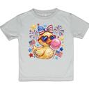  Yellow Ducky 4th of July Girls Tee Shirt