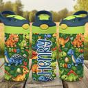  Colorful Personalized Dinosaur 12 oz flip top Tumbler 