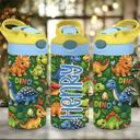  Colorful Personalized Dinosaur 12 oz flip top Tumbler 